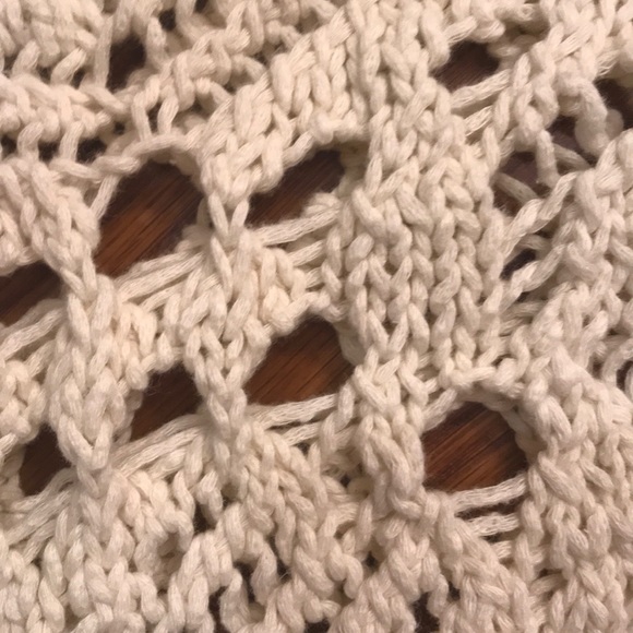 Free People Traveling Lace Crochet Slouchy Sweater - Picture 8 of 8